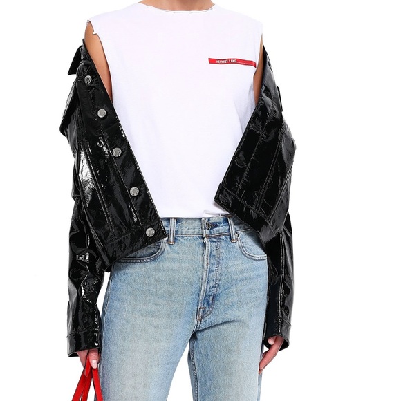 helmut lang vinyl jacket